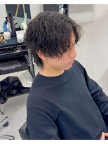 ブライト(BRIGHT)&nbsp;センターパートウルフツイストスパイラルパーマ