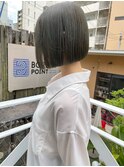ボブと透明感オリーブ！人気の組み合わせ！