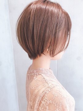 セイドット オモテサンドウ(Say. omotesando) Say.ショートショートボブ丸みショートミルクティーベージュボブ