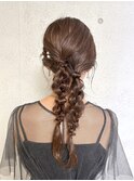 【Tierra美侑】ロングヘアさん大人ツイン気編み下ろしヘア