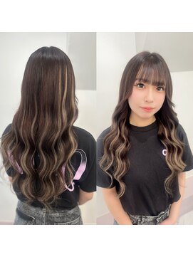 ガルボヘアー 心斎橋店(garbohair) プルエクステ心斎橋エクステハイライトギャルスタイル