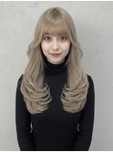 ブロンドレイヤーカット
