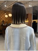 ボブ × 毛先ブリーチ