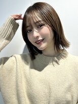 トリッカ シブヤ(TRICCA SHIBUYA) 外はねボブレイヤーボブシースルーバング顔まわりカット髪質改善