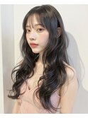小顔レイヤースタイル，韓国，韓国レイヤー，ショコラカラー