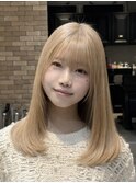 ブリーチ/ミルクティーブロンド/ダブルカラー/三鷹/吉祥寺