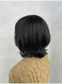 大人ミディアム×ワンカールパーマ