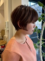 カシータヘアー(Casita hair)&nbsp;顔まわりカット/くびれショート/ブラウン