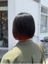 ヘアーメイクサロン プラスチッタ(hair make salon plus citta')&nbsp;インナー赤×黒