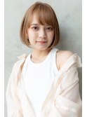 前髪かき上げイメチェンイヤリングカラーラベンダーカラーくびれ