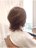 大人かわいい無造作カール☆外ハネ×ふんわり愛されミディ
