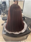 髪質改善トリートメント☆秋のツヤカラー　深みピンク
