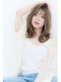 【MOCO hair natural琴似】ミストバング×鎖骨下ミディアム