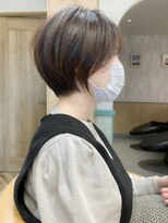 ロンドジェネルーズ 柏(Lond generous)&nbsp;【斉藤 航人】白髪染めでも出来るアッシュカラーのショートヘア