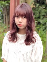 アロマ ヘアルーム 池袋店(AROMA hair room)&nbsp;ふんわりミディアムレイヤー ピンクベージュ/池袋/池袋東口