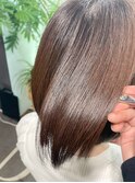 マロンブラウン+髪質改善