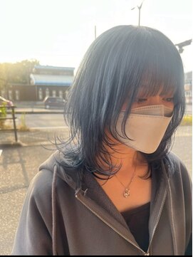 アルファレイズトロワ(alphareiz trois) ウルフレイヤーカット×ブリーチカラー