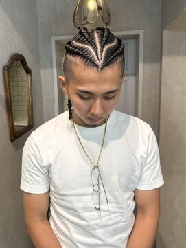 ゼスト クレス(ZEST Cres) 【立川cres奈佳子】デザイン　コーンロウ