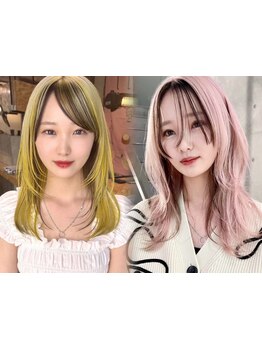 <ホットペッパーAWARD受賞の姉妹店>洗練されたハイトーンカラー×白髪ぼかしハイライトも人気*[自由が丘駅]