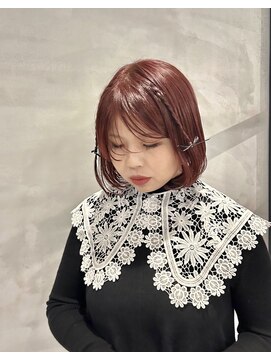 ハレ(hale) ワインレッド ミニ編み込みで簡単アレンジ