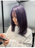 レイヤーカット×ラベンダー【大阪|Yu-ki】
