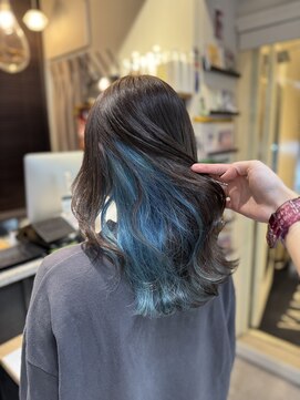 ヴァイス 渋谷店(VAICE) インナーカラー/マリンブルー/水色