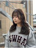 ［rena］人気のマロングレージュ×顔周り