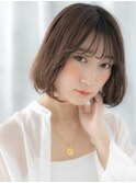 ミストバング透明感ことりベージュミニボブq小山20代30代