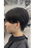 縮毛矯正で作る刈り上げマッシュ