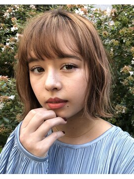 ティアラ 福島店(TIARA) 黒髪エアリーショート☆オン眉×ふわマッシュウルフ