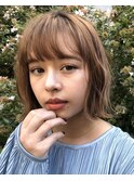 黒髪エアリーショート☆オン眉×ふわマッシュウルフ