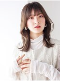 レイヤー外ハネスタイル
