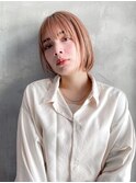 【GEEKS渋谷】顎ボブ/切りっぱなしボブ/ハイトーン／初ブリーチ