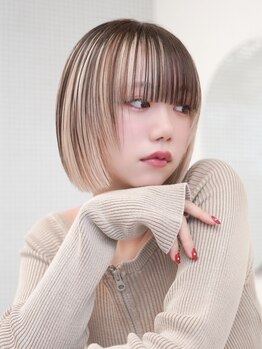 アンアミ シブヤ(Un ami shibuya)の写真/発色・色持ちの良さが自慢◎ダメージレスなブリーチカラーが得意♪柔らかく透明感のあるツヤ髪を実現☆