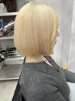 コト 福井大和田店(coto)&nbsp;福井　大和田　ハイトーンボブ　外国人風ブロンド　ダブルカラー