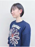 ＊耳かけショートボブ前下がりショートボブ丸みショート30代40代