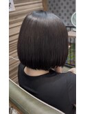 切りっぱなしボブ
