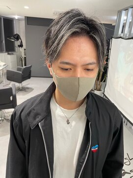 メンズサロン キング 心斎橋店(Men’s salon K!ng) 韓国マッシュセンターパートツーブロックメンズハイライトウルフ