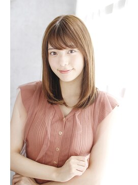 ティエル 町田店(tiel) 【町田】ミディアムスタイル×ブラウンカラー