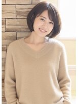 レウナ 外苑前(Reuna)&nbsp;30代40代大人可愛いボブスタイル　前髪　ひし形
