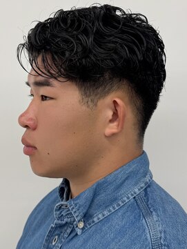 ソラ 広尾店(SORA) メンズショートラフカール刈り上げワンカールメンズパーマ