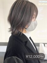 マスカリ(muscali)&nbsp;ハイライト/ダークアッシュ似合わせカットミディアムレイヤーm13