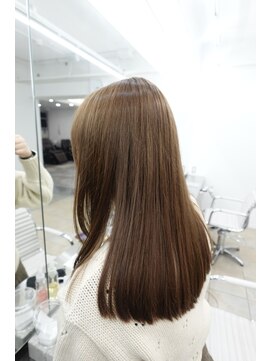 ディジョン 自由ヶ丘(Dijon) 韓国顔まわりレイヤーカットグレージュオリーブベージュブラウン