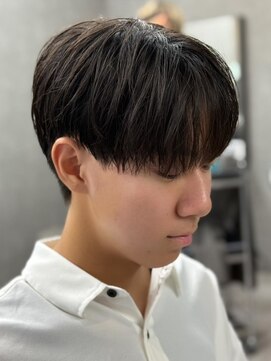 エルマーク 和歌山(L-MARK) マッシュヘア/黒髪/メンズカット/men's/フェザーパーマ