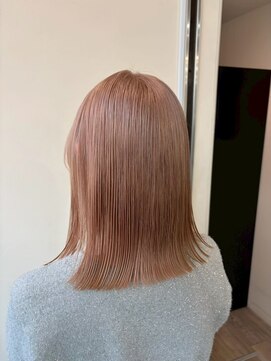ブリックバイブレイス 千葉 千葉中央(brick by brace) 千葉駅/ミルクティーブロンド/ダークブルー/デジタルパーマ