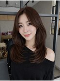 大分ハッシュカット韓国レイヤーワンホンヘアヨシンモリかるめ