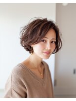 ハピネスフィール 宇治店(Happiness FEEL)&nbsp;白髪ぼかしショートボブミルクブラウン