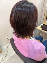 カミエ(kamie) 透明感あるブラウンボブ×上質な艶感