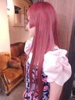 ブロック ジャポン(bloc japon) クリアピンクミルクティーベージュ段カット姫カットス艶髪