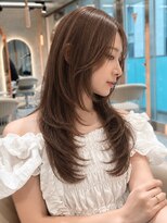 シー バイ ロンド 新宿(Sea by Lond)&nbsp;ワンホンレイヤ ー×ダークブルー[デジタルパーマ/ボブ/韓国]